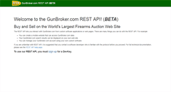 Desktop Screenshot of api.gunbroker.com