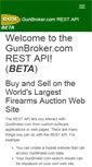 Mobile Screenshot of api.gunbroker.com