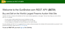 Tablet Screenshot of api.gunbroker.com